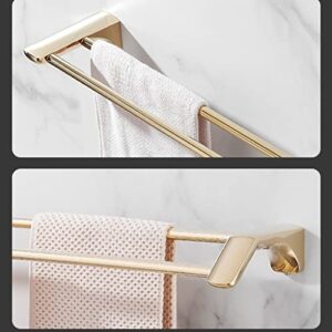 Towel Racks, for Bathroom Lightweight Bath Towel Rack Wall Shelf Bathroom Towel Rack/Double Rod/Double Pole/a