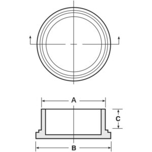 Caplugs CEP-25 CEP Series – Plastic Conductive Plug for Threaded Non-Threaded Connectors, 5 Pack, Black EVA, Nominal Thread Size 1-9/16"-18 Mechanical, Electrical Shields, Low Resistance