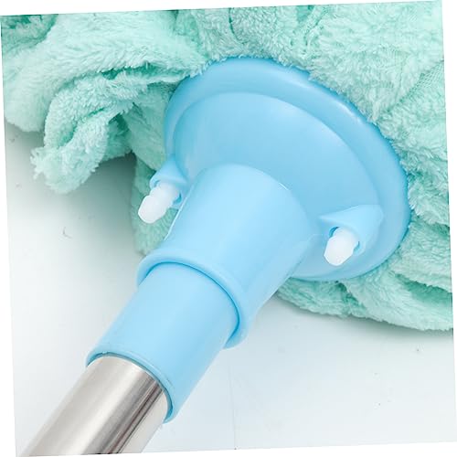 GARVALON Vintage Mop Head Squeeze Mop Head Steam Mop Pad Practical Mop Head Dry Floor Cleaning Mop Mop Flip Mop Refill Commercial Cut End Cotton Mop Dry Mop Pad Green Cloth