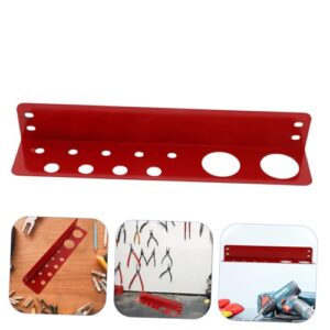 SEWOART Shelf for Garage Tool Hardware Storage Rack Red Steel Hardware Tool Organizer Warehouse Tool Shelf