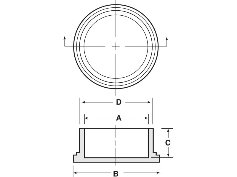 Caplugs EC-6 EC Series – Plastic Cap for Threaded Connectors, 40 Pack, Red LD-PE, Nominal Thread Size 3/8" Flanged, Protective Closures, Dirt and Moisture Seals, Finishing, Masking, Easy Removal