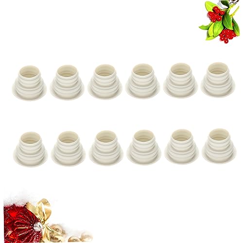 NULYLU 12pcs Kitchen Accessories Sink Hose Sink Plug Sewer Pipe Sealing Plug Hose Plug Bathtub Stopper for Bathroom Washing Machine Strainer Cover Waste Sealing Ring White