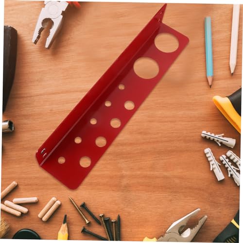 SEWOART Shelf for Garage Tool Hardware Storage Rack Red Steel Hardware Tool Organizer Warehouse Tool Shelf