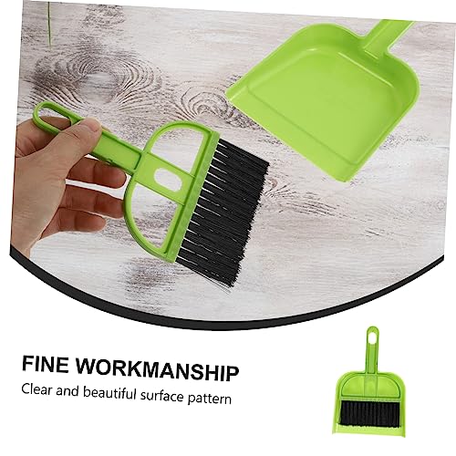 NULYLU 6 Sets Broom Dustpan Set Tiny Cleaning Broom Whisk Broom for Car Mini Hand Broom Small Broom Brush Desktop Cleaning Supplies Desk Mini Broom Brush Screen Cleaning Kit Pet Plastic