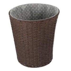 tineasur woven storage basket trash bin with lid round vases for centerpieces straw basket bin storage weaving basket decorative woven basket living room storage basket coffee paper rope