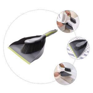 Didiseaon 1 Set Broom Cleaning Brush Keyboard Cleaning Brush Pet Hair Broom Clean Keyboard Gap Cleaning Broom Crumb Cleaner Mini Hand Broom Desktop Handle Keyboard Pet Dustpan Green Pbt