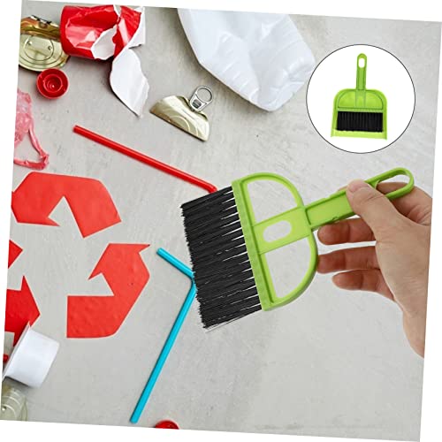 NULYLU 6 Sets Broom Dustpan Set Tiny Cleaning Broom Whisk Broom for Car Mini Hand Broom Small Broom Brush Desktop Cleaning Supplies Desk Mini Broom Brush Screen Cleaning Kit Pet Plastic