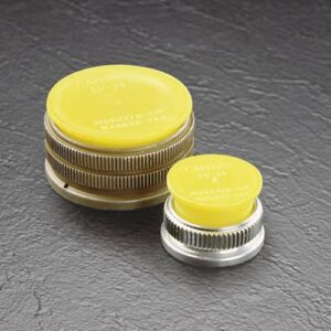 Caplugs EP-14 EP Series – Plastic Plug for Threaded Connectors, 40 Pack, Yellow LD-PE, Nominal Thread Size 7/8"-20 Flanged, Dust & Impact Protection, Fit Smooth Cylindrical Surfaces, Easy Removal