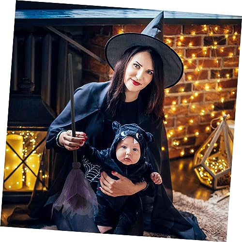 Hohopeti Halloween Broom Toy Moving Broom Halloween Witches Broom Halloween Witch Decor Fall Decoration Witches Broom Halloween Decor Halloween Witch Broomstick Beixender Cauldron Mesh