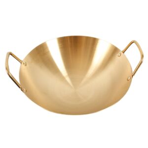 garneck amphora golden pot frying pan ramyun pot ramen noodles pan soup pan seafood making seafood pot cooking utensil stainless pot golden ramen pot omelet paella pans stainless steel