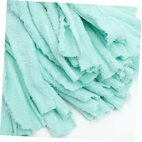 GARVALON Vintage Mop Head Squeeze Mop Head Steam Mop Pad Practical Mop Head Dry Floor Cleaning Mop Mop Flip Mop Refill Commercial Cut End Cotton Mop Dry Mop Pad Green Cloth