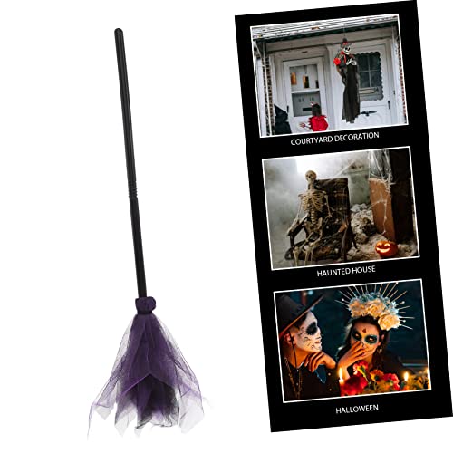 Hohopeti Halloween Broom Toy Moving Broom Halloween Witches Broom Halloween Witch Decor Fall Decoration Witches Broom Halloween Decor Halloween Witch Broomstick Beixender Cauldron Mesh