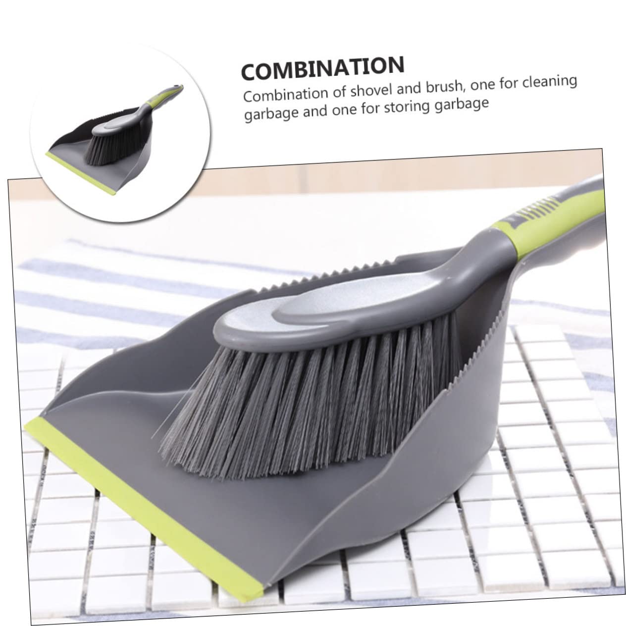 Didiseaon 1 Set Broom Cleaning Brush Keyboard Cleaning Brush Pet Hair Broom Clean Keyboard Gap Cleaning Broom Crumb Cleaner Mini Hand Broom Desktop Handle Keyboard Pet Dustpan Green Pbt