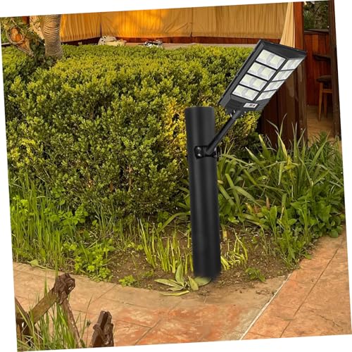 OFFSCH 1 Set Solar Street Light Bracket Street Light Pole Light Mount Street Light Accessory Solar Spotlight Solar Spot Light Pole Light Supplies Solar Light Poles Black Galvanized Steel