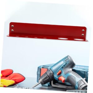 SOESFOUFU Storage Hanging Board Tools Workshop Storage Rack Garage Organization Holder Shelf for Garage Tool Garage Tool Shelf Wall Mount Drill Hanger Hardware Storage Rack Steel Red