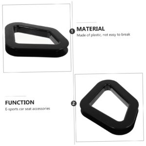 HONMEET 4pcs Chair Buckle Office Decore Domestic Chair Accessories Electronic Accessories Game Chair Gamer Chair Decorative Fittings for Mountings Office Revolving Chair Plastic Black