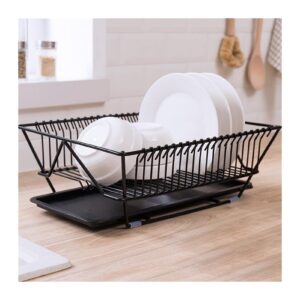 junxian dish rack household dish drying rack kitchen countertop utensil organizer storage kitchen dishware storage stand dish containers(a)