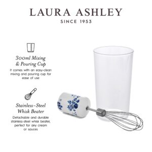 Laura Ashley 150W Immersion Blender Handheld - 4 in 1 Electric Hand Blender for Kitchen with Durable Stainless Steel Blades, Whisk & 300ml Mixing, Pouring Cup - 2 Speed Modes Hand Held Stick Blender