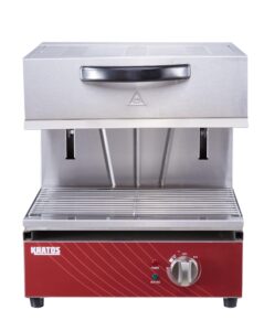 kratos commercial broiler/salamander, stainless steel electric cheese melter for restaurants, 17" wide (29m-057)