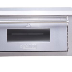 Kratos Commercial Oven, Single-Deck Countertop Electric Pizza/Bakery Oven, Stainless Steel, Cooks 18" Diameter Pizzas, 120V, 1700W (29M-062)