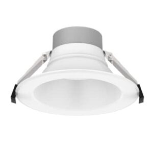 E2 Lighting Commercial Downlight, 6 Inch LED Panel, 3 CCT Tunable, Wattage Tunable 8W/12W/16W, 3000K/4000K/5000K, 15W Emergency Battery Backup, 90 Mins, 4 Pack, AC 100-277V, Recessed Light