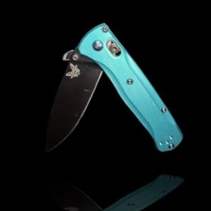 Turquoise Teal, Smooth, Billet Aluminum, Full Size Bugout, Gift for dad, Everyday Carry Knife Scales