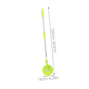 Didiseaon Rotating Mop Rod Mop Handles Mop Head for Rotary Mop Bucket Mop Head Replacement Holder Domestic Straight Mop Rods Commercial Cleaning Mop Handle Detachable Mop Pole Green Plastic