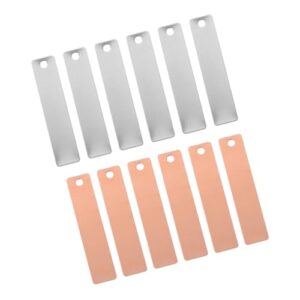 NUOBESTY 2 Sets Battery Electrode Sheet Batteries Zinc Electrode Strip Electrode Strips DIY Fruit Battery Materials Zinc Strip Battery Experiment Materials Zinc Anode Zinc Plate Copper