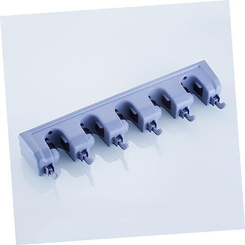 GARVALON Organizer Wall Mounted Hook Tool Wall Mounted Shelves for Storage Tool Storage Rack Storage Storage Rack Hook Rack Desktop Display Mop Clip Mop Hanging Hanger Blue