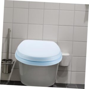 Uonlytech 2pcs Toilet Lid Portable Bidet for Round Toilet Potty Replacement Toilet Seat Cover Round Bidet Toilet Standard Toilet Seat Toilet Seats for Bathroom Toilets Potties Sky-blue Foam