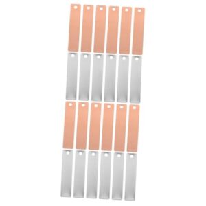 lurrose 2 sets battery electrode sheet batteries copper strip for fruit battery experiment fruit battery experiment supplies diy fruit battery materials copper electrode strip zinc