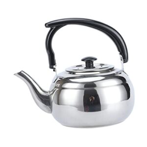 crafthrou stainless steel teapot coffee filtration teapot portable tea kettle stove kettle multi-function tea kettle retro espresso machine stainless water kettle portable kettle silver