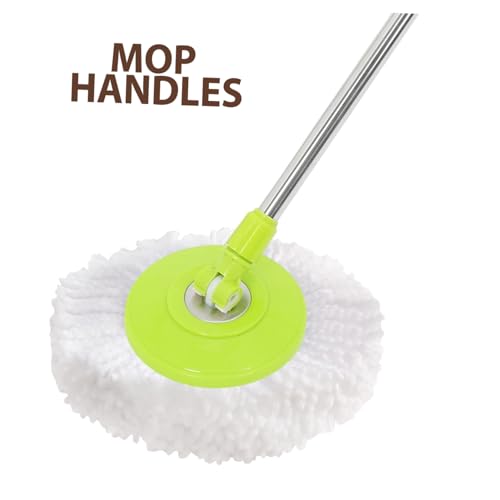 Didiseaon Rotating Mop Rod Mop Handles Mop Head for Rotary Mop Bucket Mop Head Replacement Holder Domestic Straight Mop Rods Commercial Cleaning Mop Handle Detachable Mop Pole Green Plastic