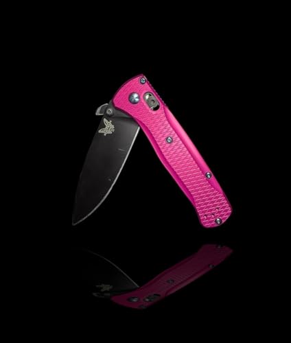 Hot Pink, Diamond, Billet Aluminum, Full Size Bugout, Scales, Gift for dad, Everyday Carry Knife Scales