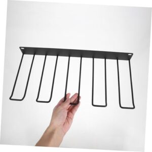 Levemolo Tool Holder Garage Hooks Broom Rack Rake Holder Tool Organizer Rack Shovel Holder Cordless Drill Rack Power Tool Rack Electric Tools Storage Shelf Black Carbon Steel