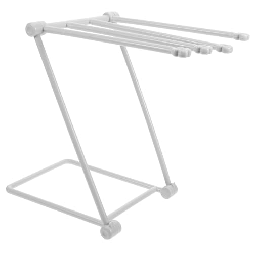 CAXUSD Foldable Cloth Holder Cloths Rack Cloth Rack Cup Holder Towel Rack Kitchen Countertop Rack Storage Rack Light Grey