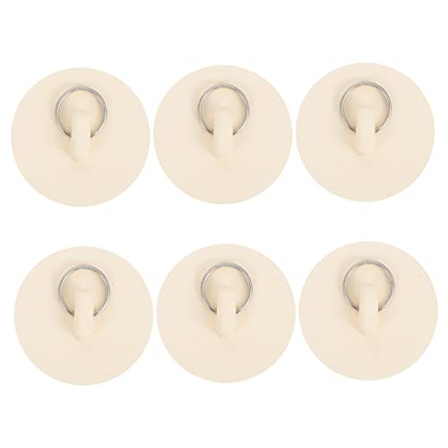 HOLIDYOYO 6pcs Rubber Sink Stopper Kitchen Sink Plug Sealing Sink Stopper Bathroom Drain Plug Drain Plug with Bathtub Drain Kitchen Sink Stopper Bathtub Stoppers Tub Drain Parts White