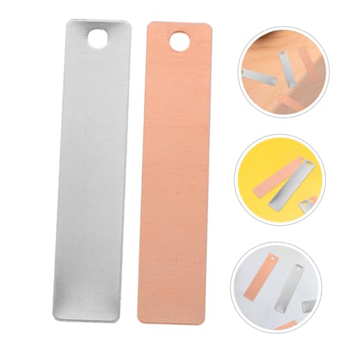 NUOBESTY 2 Sets Battery Electrode Sheet Batteries Zinc Electrode Strip Electrode Strips DIY Fruit Battery Materials Zinc Strip Battery Experiment Materials Zinc Anode Zinc Plate Copper