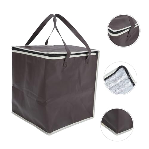 SOLUSTRE Crock Insulated Bag Insulated Tote Bag Insulated Lunch Bag Pizza Insulated Bag Pizza Carrier Bag Grocery Shopping Bags Insulated Catering Bag Grocery Bags Insulated Cloth Coffee