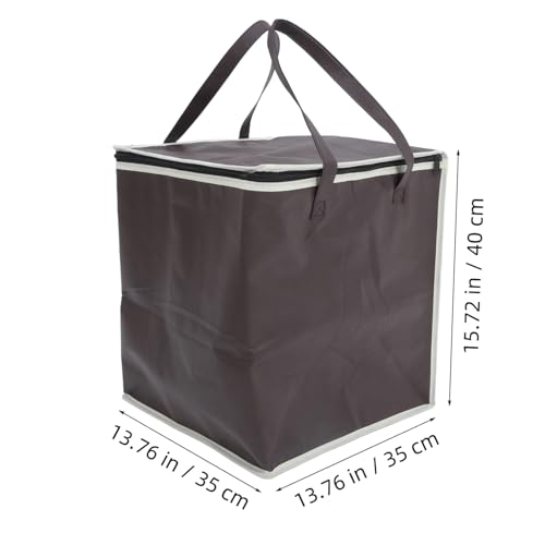 SOLUSTRE Crock Insulated Bag Insulated Tote Bag Insulated Lunch Bag Pizza Insulated Bag Pizza Carrier Bag Grocery Shopping Bags Insulated Catering Bag Grocery Bags Insulated Cloth Coffee