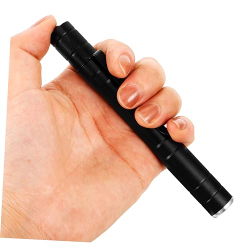 SOLUSTRE Medical Pen Light Nursing Light Doctor Pen for Diagnose Pen with Light Aluminum Alloy Black