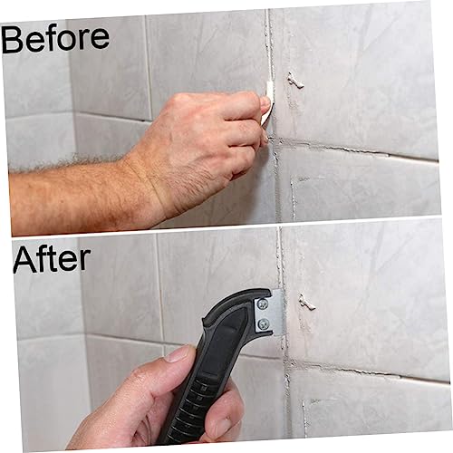 1 Set Bevel Corner Scraping Squeegee Household Cleaning Tools Knife Blades Cleaning Scraper Sink Adjustable Clamp Scraper Cutter for Cleaning Scraper Cutter Cleaning Tool Black BUTIFULSIC