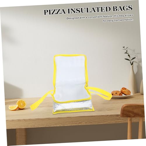 10pcs Pizza Cooler Bag Insulated Bag Pizza Bags for Large Insulated Cooler Bag Insulated Cake Carrier Insulated Pizza Bag Cake Insulation Bag Pizza Tray Bag Plastic Yellow OSOLADY