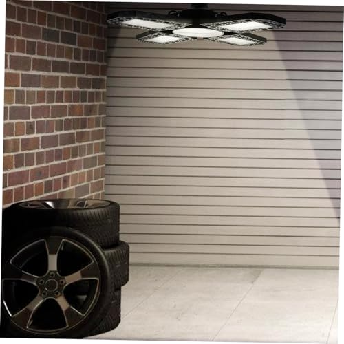 HOMSFOU 1pc Garage Light Garage Ceiling Light Garage Lamp Light for Garage LED Ceiling Light Garage LED Light Garage Warehouse Light Aluminum Black