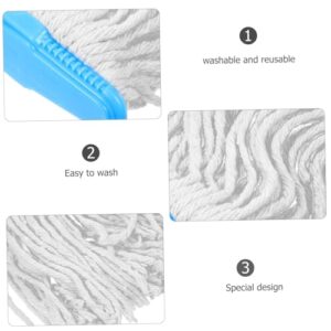 KOMBIUDA Replaceable Mop Head Cleaning Mop Head Mop Refill Vintage Mop Water Absorption Mop Commercial Mop Heads Mop Head Refill Mop Replacement Parts Industrial Mop Heads Mop Pads Plastic