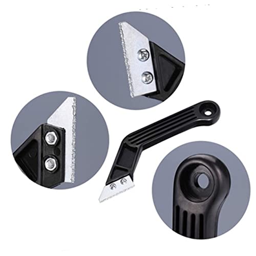 1 Set Bevel Corner Scraping Squeegee Household Cleaning Tools Knife Blades Cleaning Scraper Sink Adjustable Clamp Scraper Cutter for Cleaning Scraper Cutter Cleaning Tool Black BUTIFULSIC