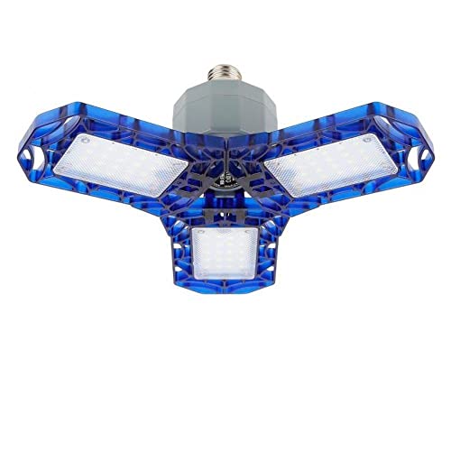 360º Triple Garage Light, Deformable LED Garage Roof Lights,Garage Lights - Blue