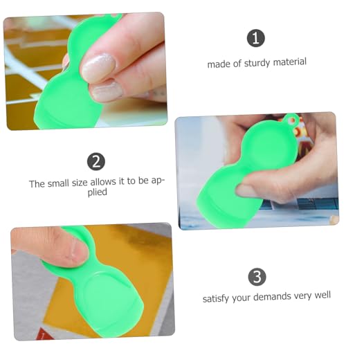 WHAMVOX 5pcs Scratcher Spatula Scratcher Tools Scratch off Tool for Tickets Sticker Scratching Tool Scratch off Tools Scraper for Cards Portable Scraper Plastic Green