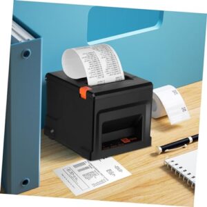 PartyKindom Black Thermal Paper Printer Thermal Pos Printer Abs Receipt Printer for Small Business Thermal Shipping Printer