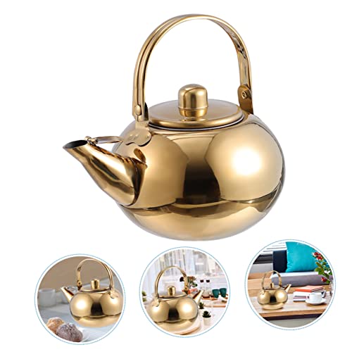 HOLIDYOYO Stainless Steel Pot Whistling Stovetop Kettles Supply Boiling Tea Kettle Infuser Whisle Hot Water Kettle Bowls Espresso Machine Espresso Mug Brew Lid Coffee Maker Thicken Teakettle